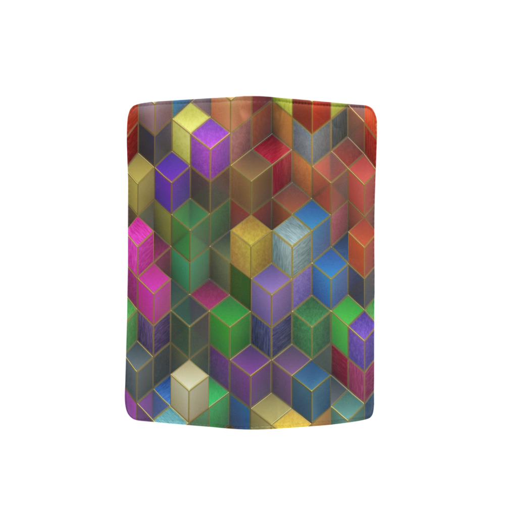 Geometric Rainbow Cubes Texture Men's Clutch Purse （Model 1638）