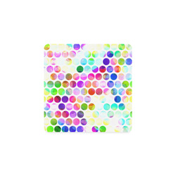 Watercolor Polka Dots Square Coaster