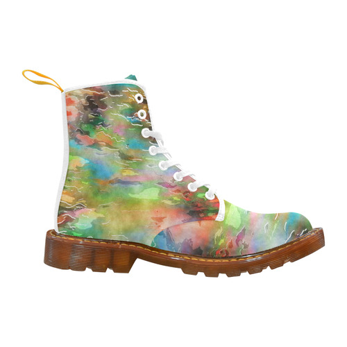 Watercolor Paint Wash Martin Boots For Women Model 1203H