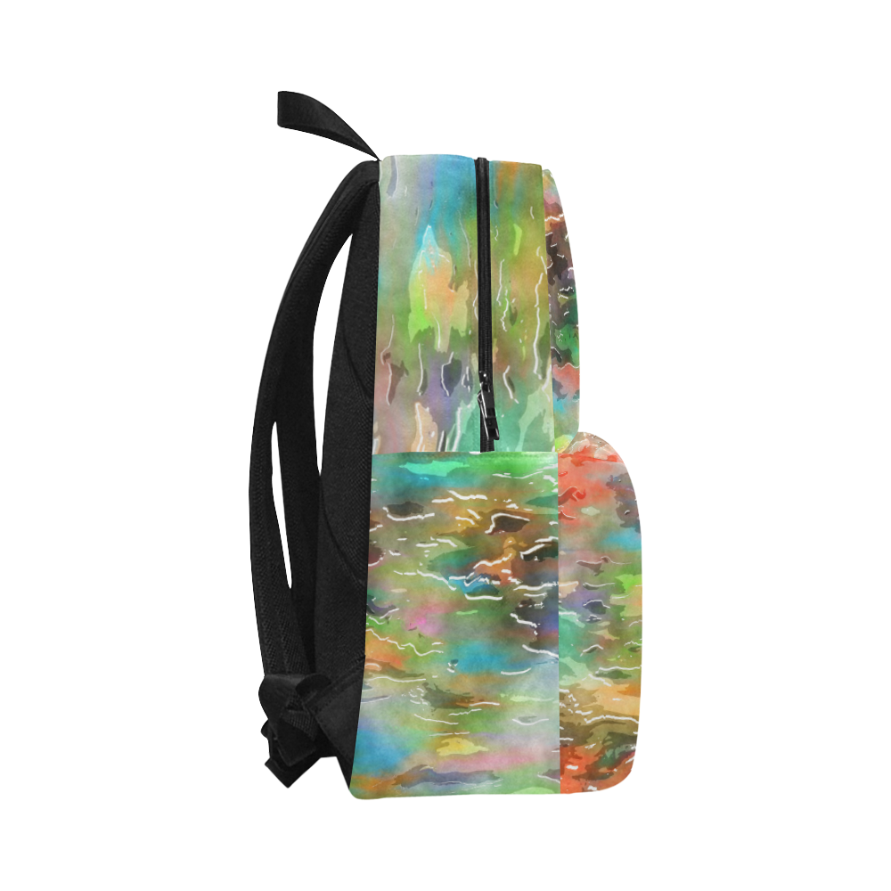 Watercolor Paint Wash Unisex Classic Backpack (Model 1673)