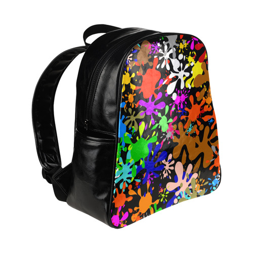 Paint Splats & Ink Blots Multi-Pockets Backpack (Model 1636)