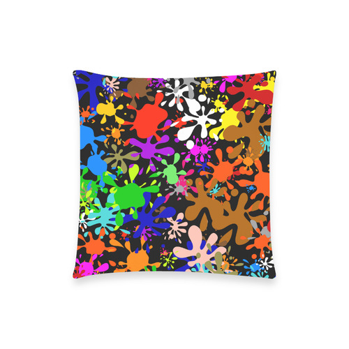 Paint Splats & Ink Blots Custom  Pillow Case 18"x18" (one side) No Zipper