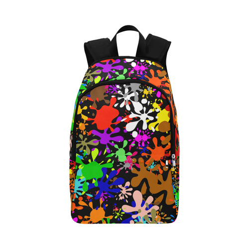 Paint Splats & Ink Blots Fabric Backpack for Adult (Model 1659)
