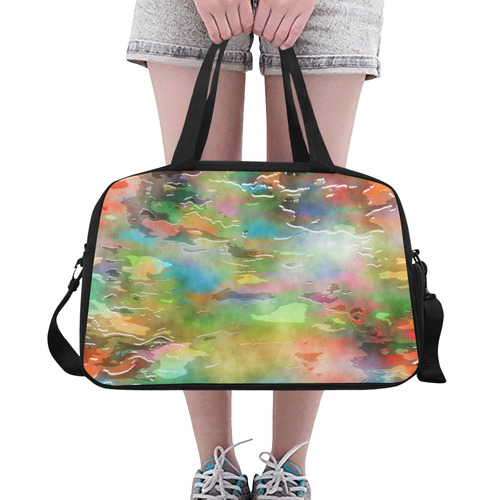 Watercolor Paint Wash Fitness Handbag (Model 1671)