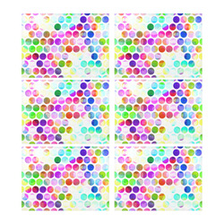 Watercolor Polka Dots Placemat 14’’ x 19’’ (Set of 6)