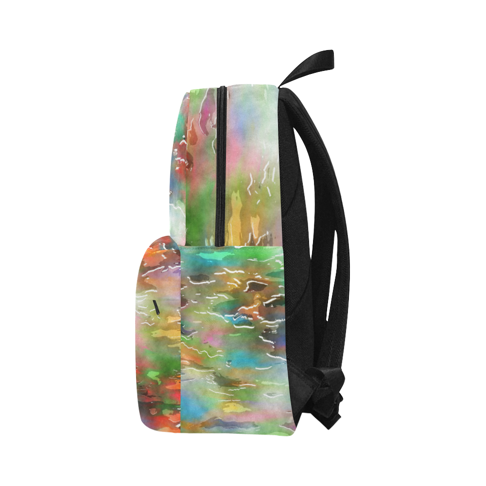 Watercolor Paint Wash Unisex Classic Backpack (Model 1673)