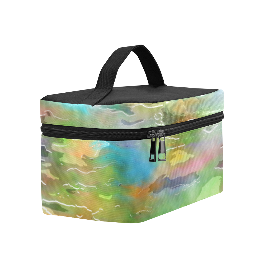 Watercolor Paint Wash Cosmetic Bag/Large (Model 1658)