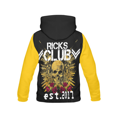 Ricks Club 2017 Gold Hoodie All Over Print Hoodie for Men/Large Size (USA Size) (Model H13)