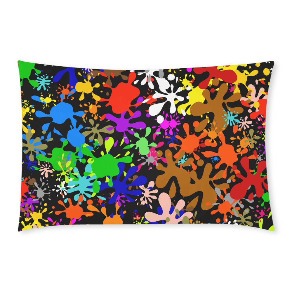 Paint Splats & Ink Blots 3-Piece Bedding Set