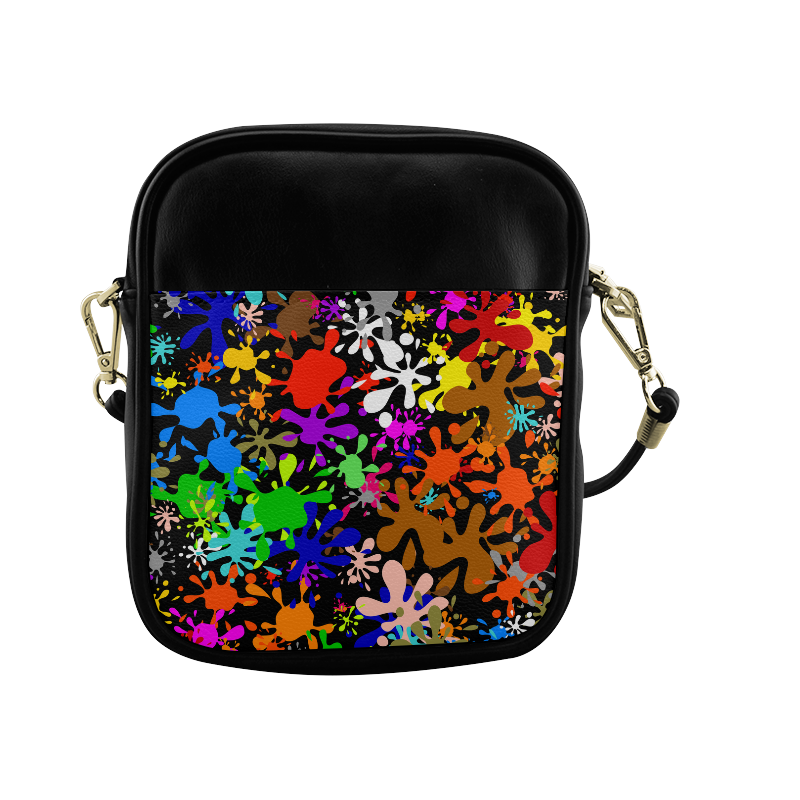 Paint Splats & Ink Blots Sling Bag (Model 1627)