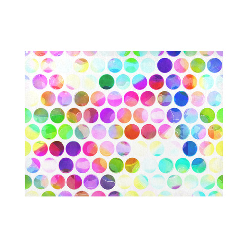 Watercolor Polka Dots Placemat 14’’ x 19’’ (Set of 6)