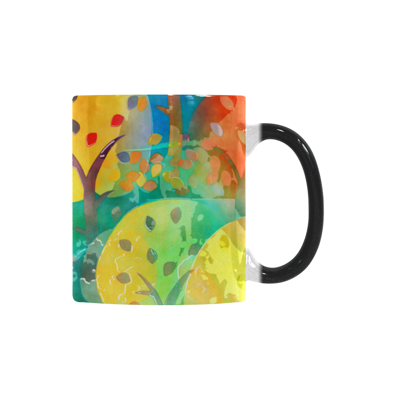 Watercolor Fall Forest Custom Morphing Mug