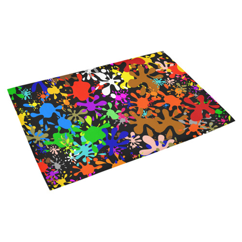 Paint Splats & Ink Blots Azalea Doormat 30" x 18" (Sponge Material)