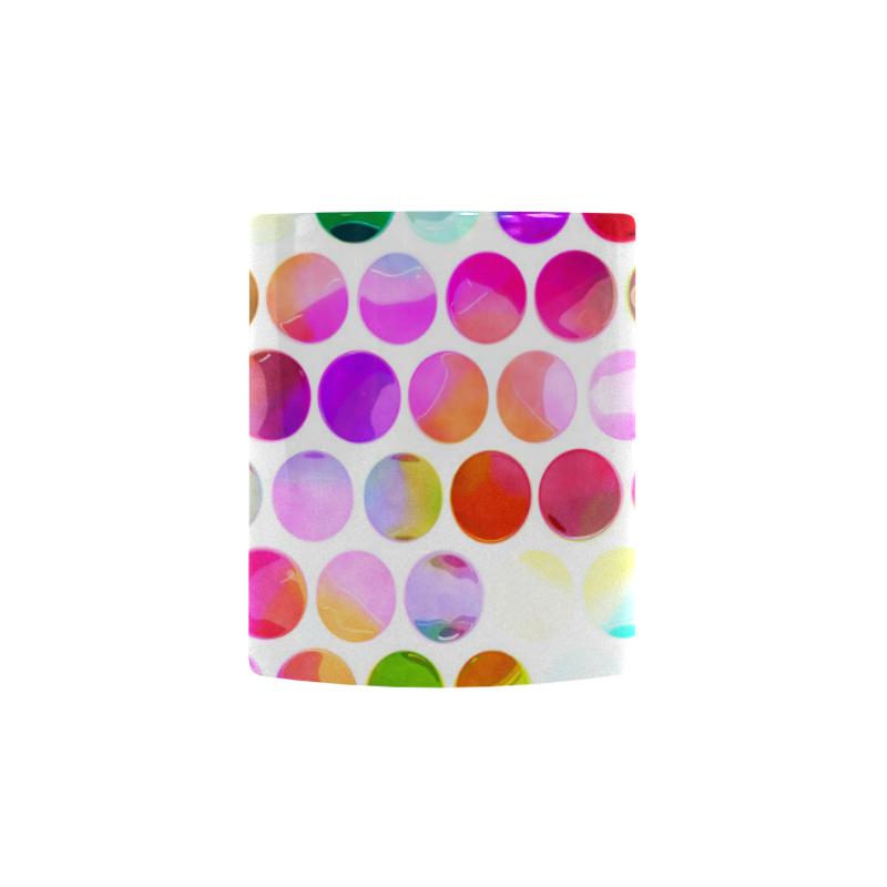 Watercolor Polka Dots Custom Morphing Mug