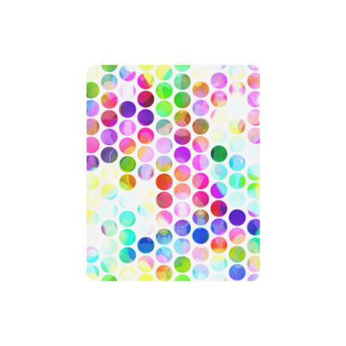 Watercolor Polka Dots Rectangle Mousepad