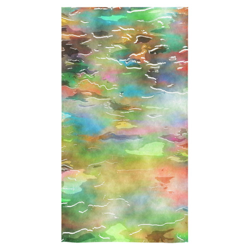 Watercolor Paint Wash Bath Towel 30"x56"