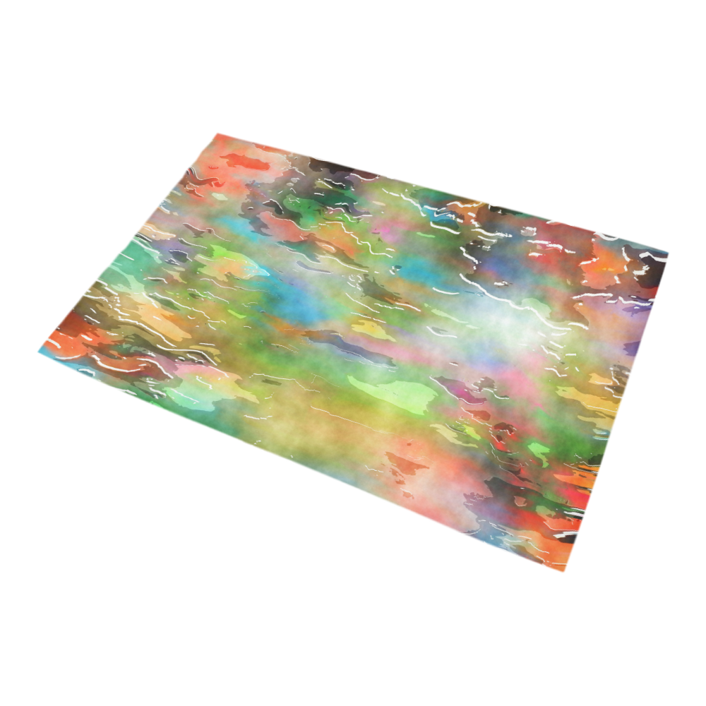 Watercolor Paint Wash Bath Rug 20''x 32''