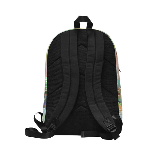 Watercolor Paint Wash Unisex Classic Backpack (Model 1673)