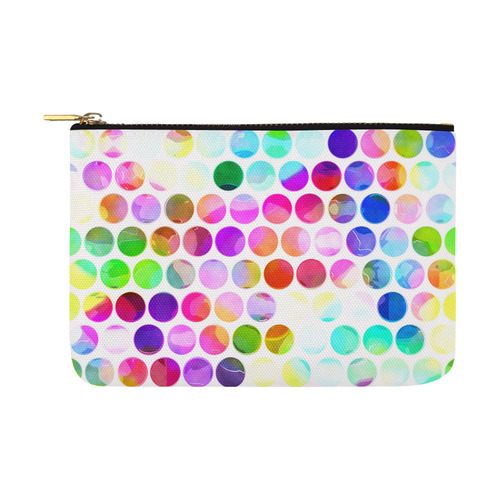 Watercolor Polka Dots Carry-All Pouch 12.5''x8.5''