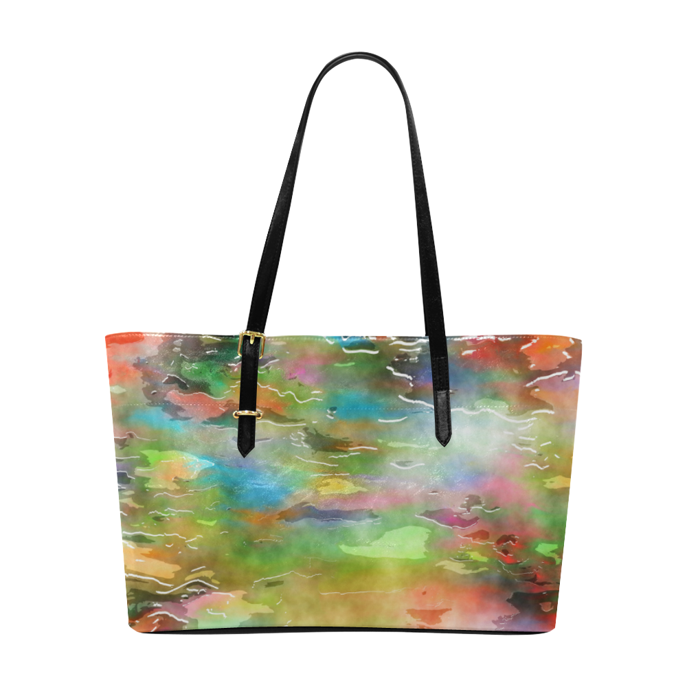 Watercolor Paint Wash Euramerican Tote Bag/Large (Model 1656)
