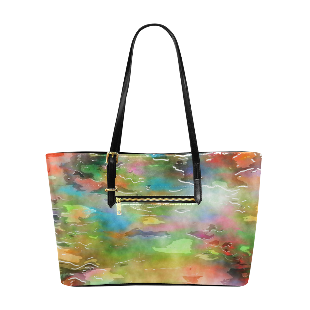 Watercolor Paint Wash Euramerican Tote Bag/Large (Model 1656)