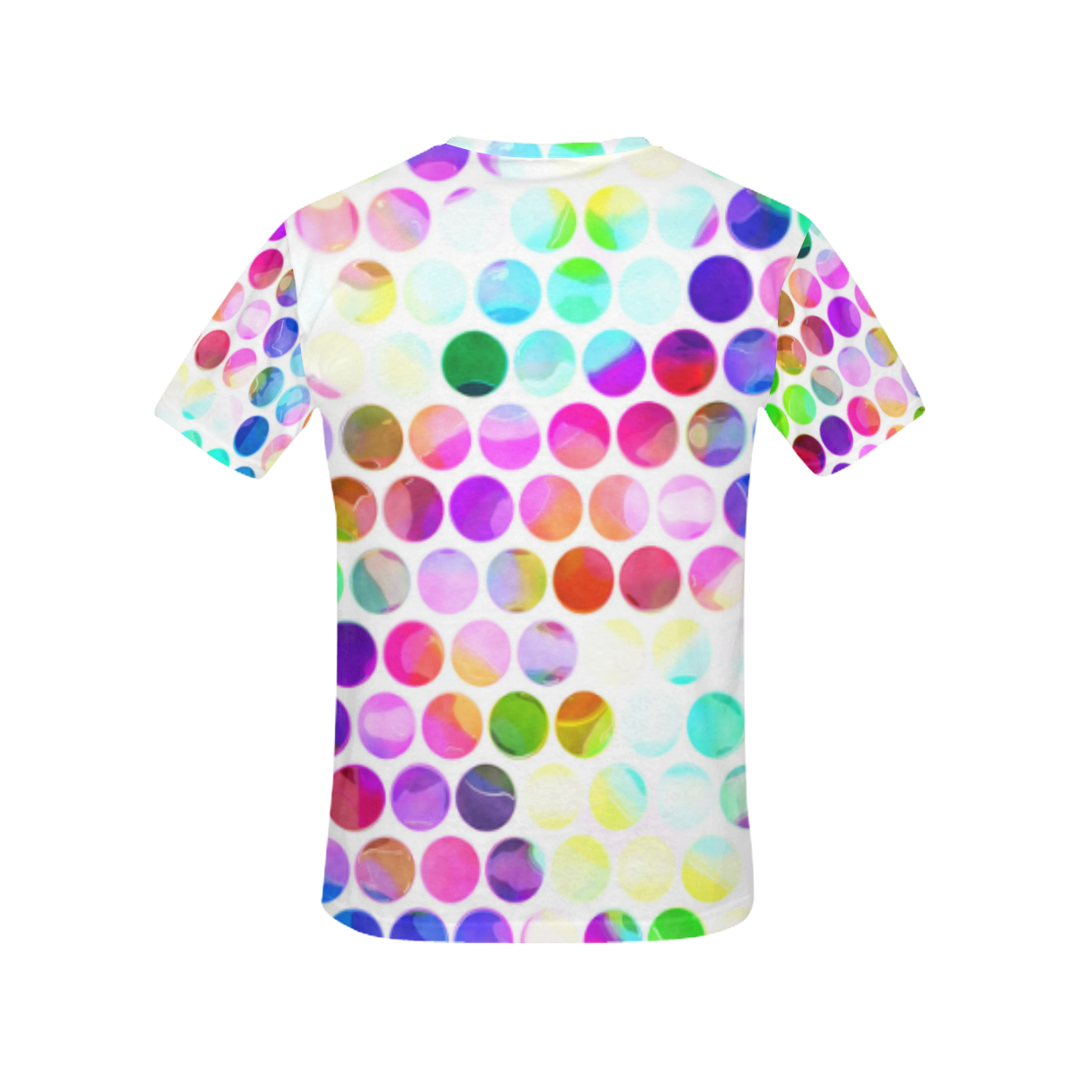 Watercolor Polka Dots All Over Print T-Shirt for Women (USA Size) (Model T40)