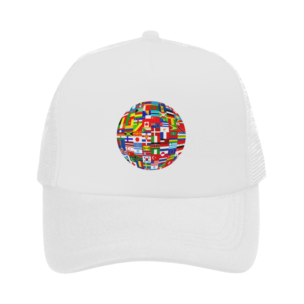 International Travel Flag World Trucker Hat