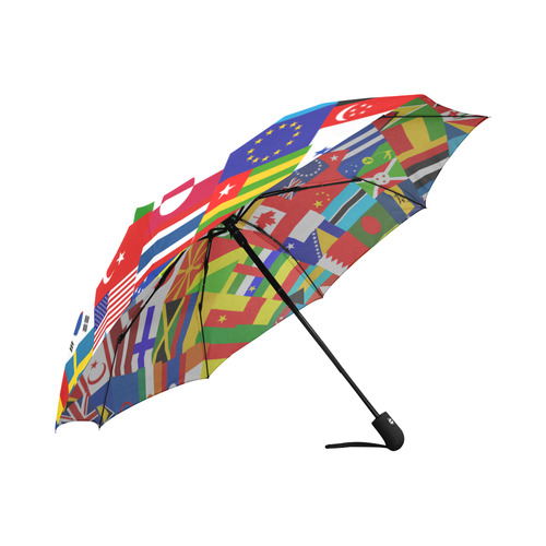 International Travel Flag World Auto-Foldable Umbrella (Model U04)