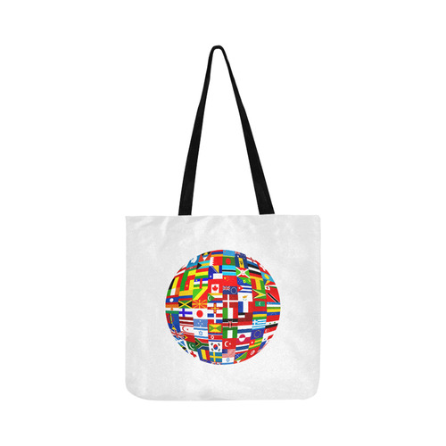 International Travel Flag World Reusable Shopping Bag Model 1660 (Two sides)