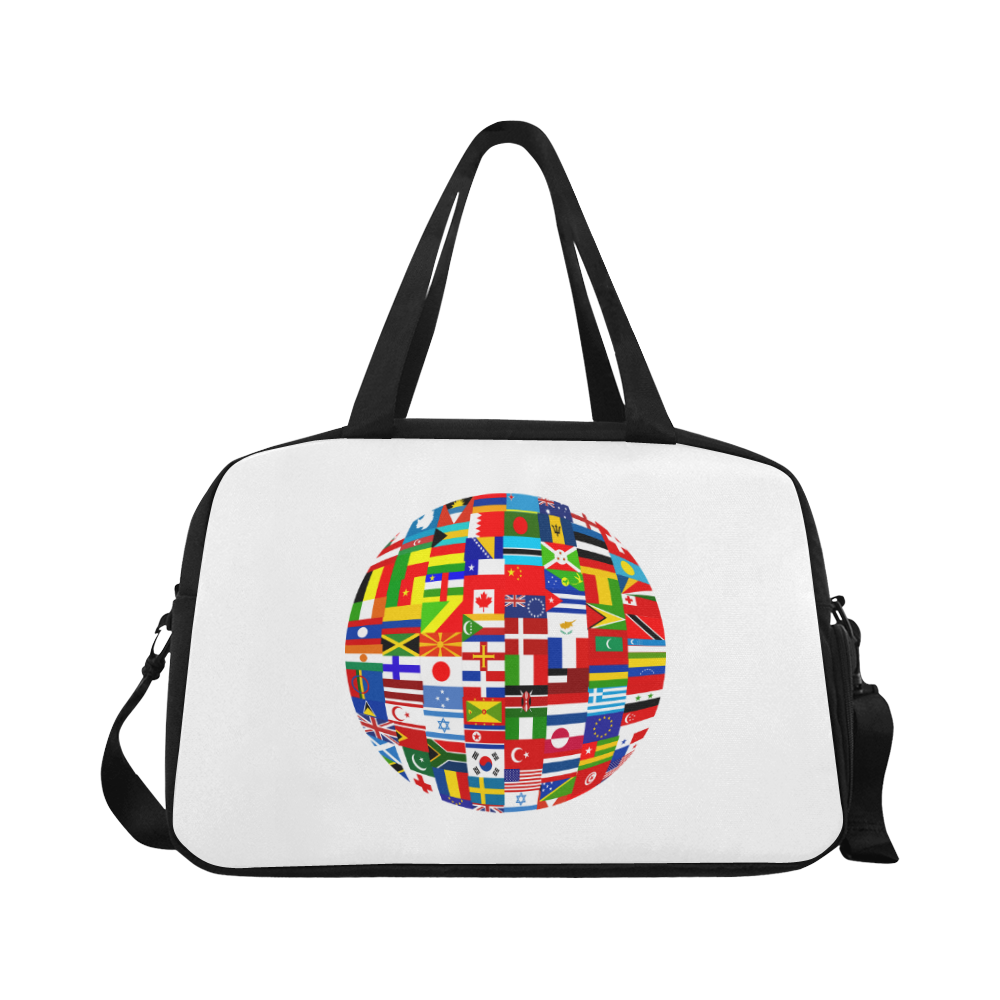 International Travel Flag World Fitness Handbag (Model 1671)