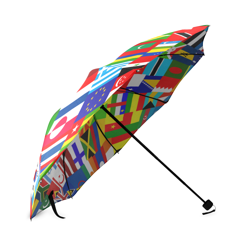 International Travel Flag World Foldable Umbrella (Model U01)