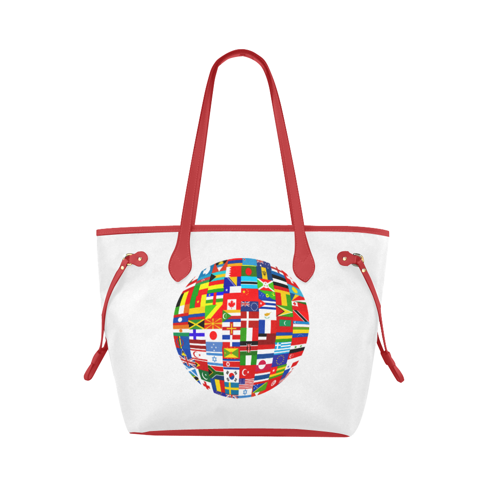 International Travel Flag World Clover Canvas Tote Bag (Model 1661)