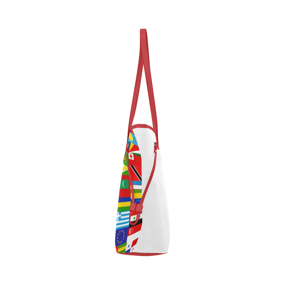 International Travel Flag World Clover Canvas Tote Bag (Model 1661)