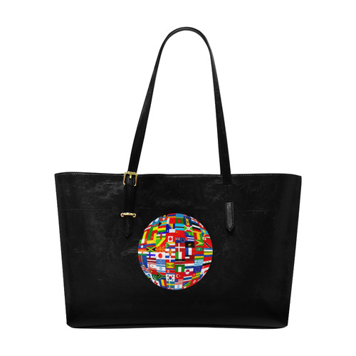 International Travel Flag World Euramerican Tote Bag/Large (Model 1656)