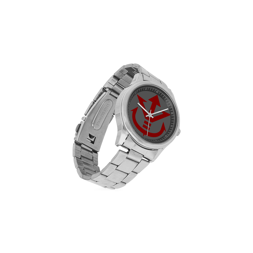Saiyan_Royal_Symbol Men's Stainless Steel Watch(Model 104)