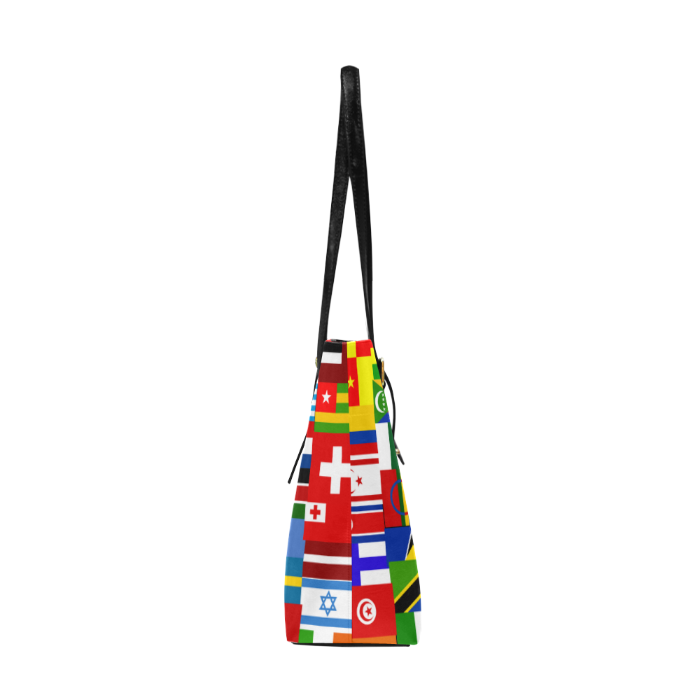 World Flag Montage Euramerican Tote Bag/Large (Model 1656)