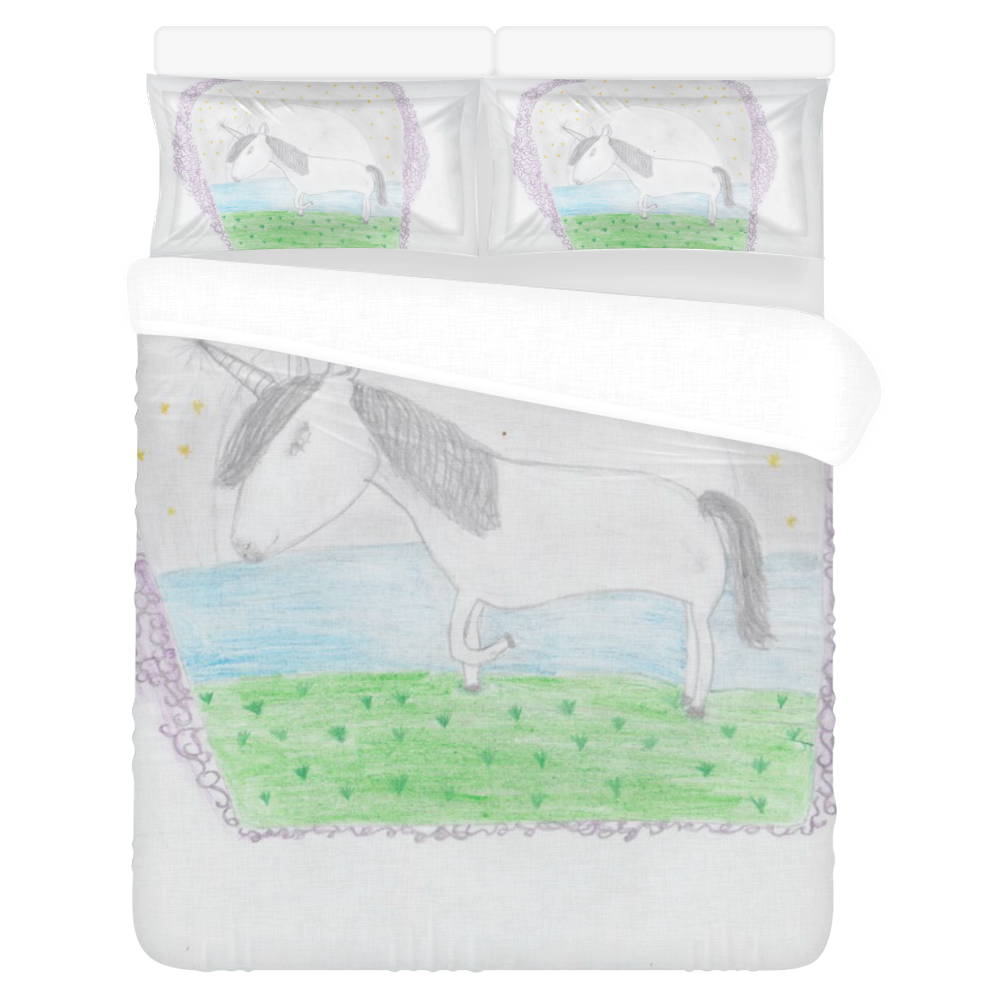 Unicorn 3-Piece Bedding Set