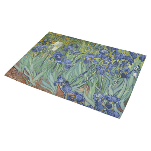 Door Mat Van Gogh Irises Azalea Doormat 30" x 18" (Sponge Material)