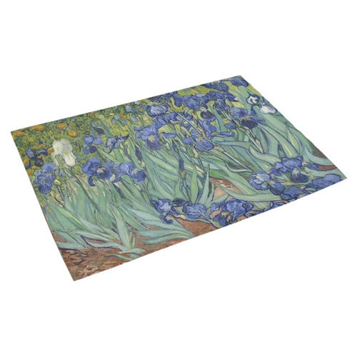 Door Mat Van Gogh Irises Azalea Doormat 30" x 18" (Sponge Material)