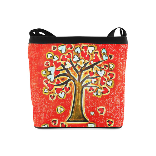 Watercolor Love Tree Crossbody Bags (Model 1613)