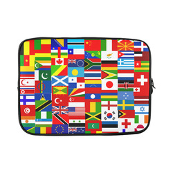 World Flag Montage Custom Laptop Sleeve 15''