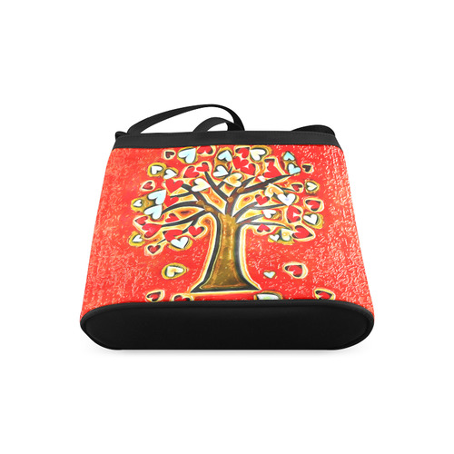 Watercolor Love Tree Crossbody Bags (Model 1613)