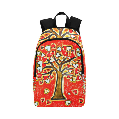 Watercolor Love Tree Fabric Backpack for Adult (Model 1659)