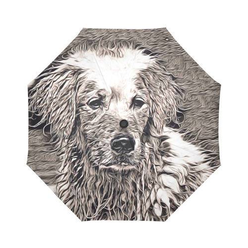 Rustic Style - Dog by JamColors Auto-Foldable Umbrella (Model U04)