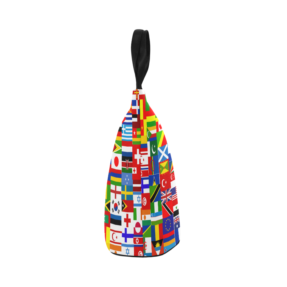 World Flag Montage Nylon Lunch Tote Bag (Model 1670)