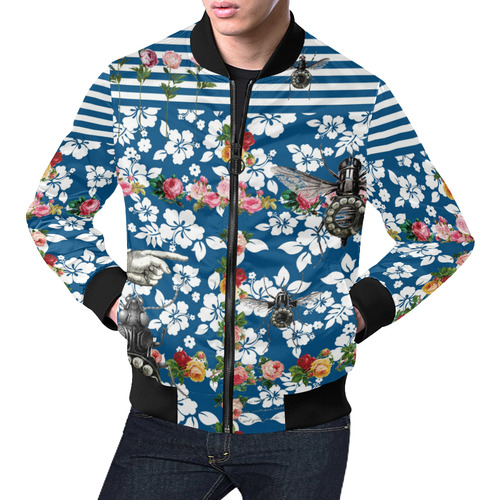 Rotary Bugs on The Canal 2 All Over Print Bomber Jacket for Men (Model H19)