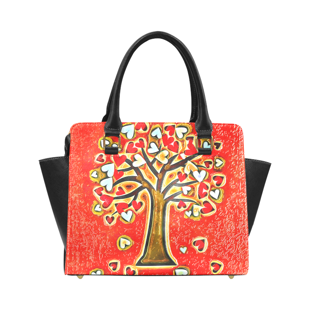 Watercolor Love Tree Classic Shoulder Handbag (Model 1653)