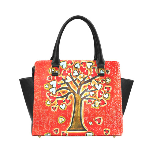Watercolor Love Tree Classic Shoulder Handbag (Model 1653)