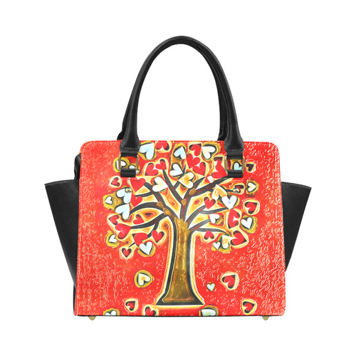 Watercolor Love Tree Classic Shoulder Handbag (Model 1653)