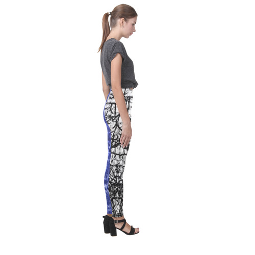 Rattled Water B & W Cassandra Women's Leggings (Model L01)